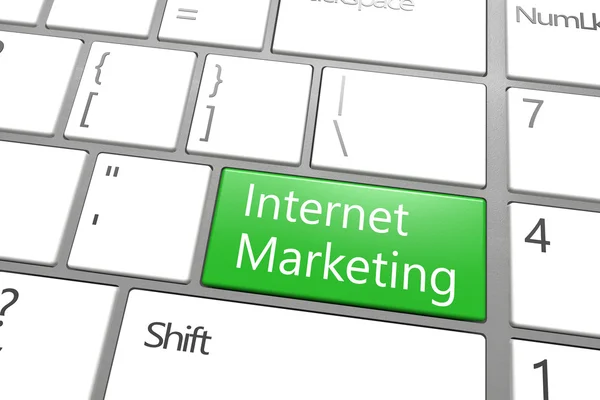 Clave de marketing en Internet — Foto de Stock
