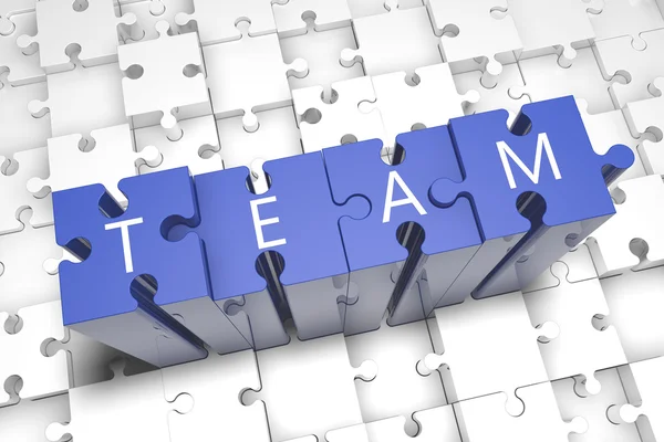 Puzzle-Team — Stockfoto