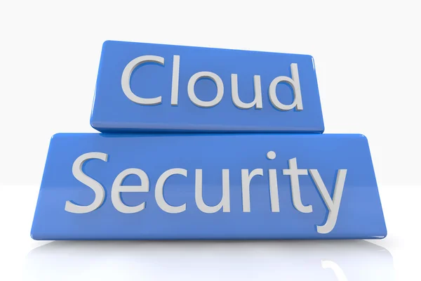 Blue Box Cloud Sicherheit — Stockfoto