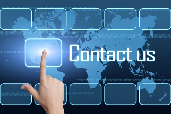 Contact met ons op — Stockfoto