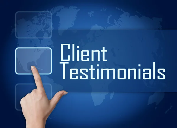 Client testimonials — Stockfoto