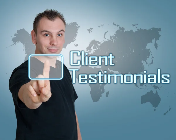 Client testimonials — Stockfoto