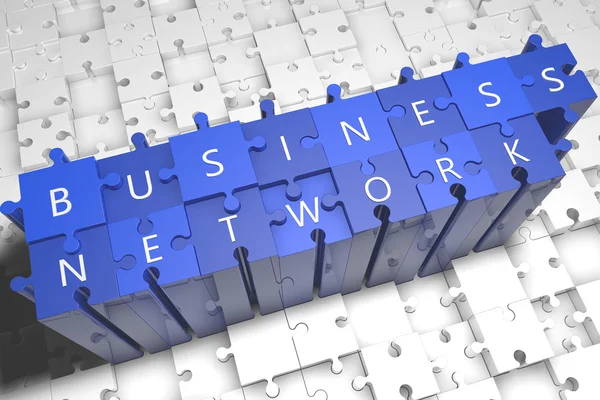 ビジネス ネットワークのパズル — ストック写真