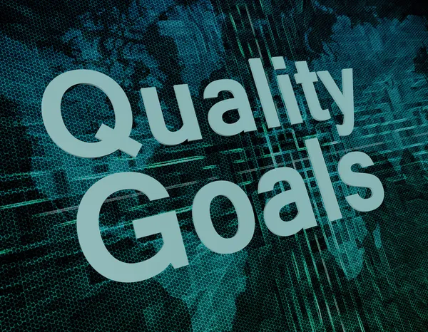 Obiettivi di qualità — Foto Stock