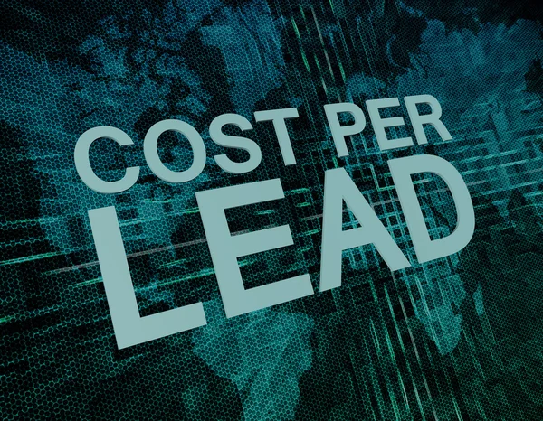 Kosten per lead — Stockfoto