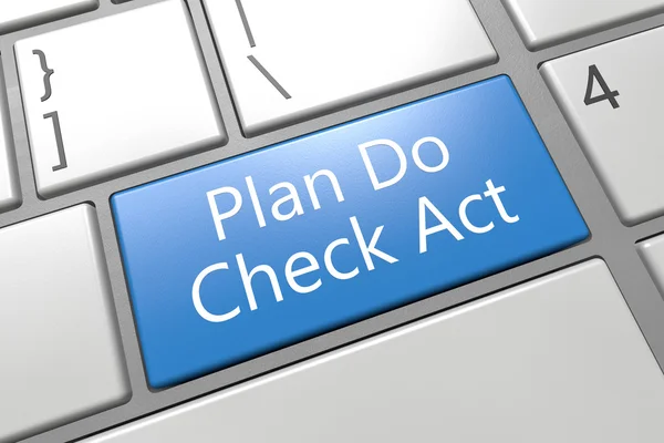 Plan doen check act — Stockfoto
