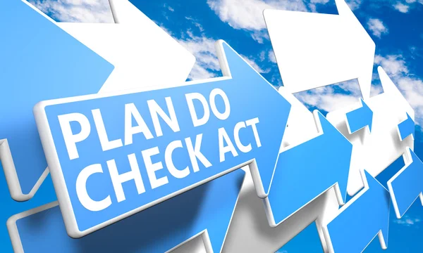 Plan Do Check Act — Stock Photo, Image