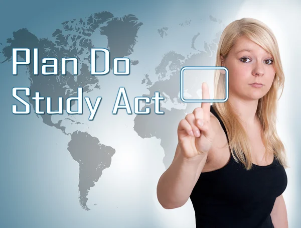 Plano do estudo act — Fotografia de Stock