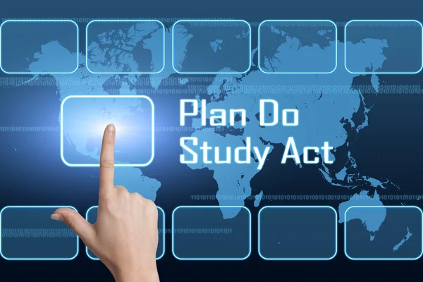 Planen studerar act — Stockfoto