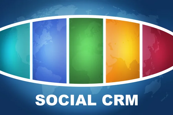 Социальная CRM — стоковое фото