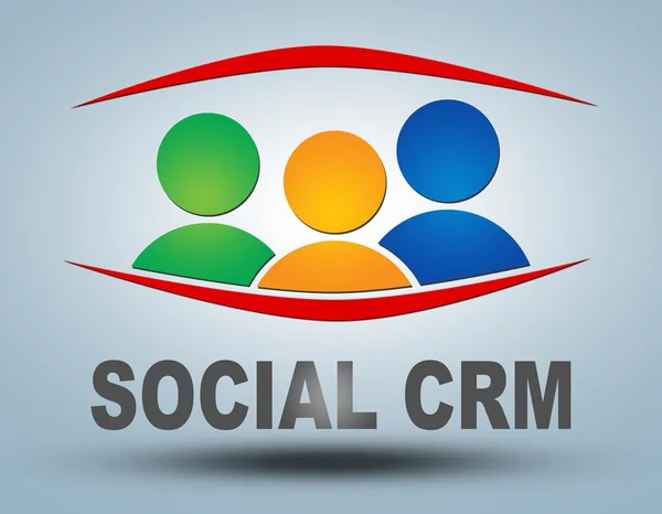 Социальная CRM — стоковое фото