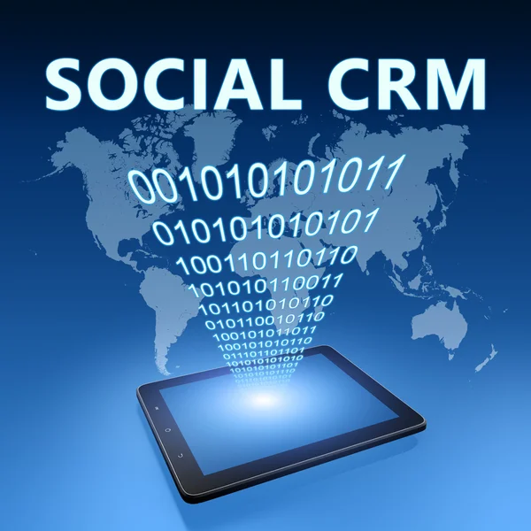 Социальная CRM — стоковое фото