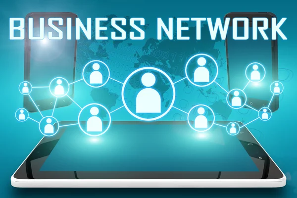Бизнес сеть — стоковое фото