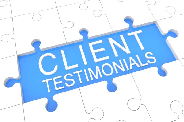 Client testimonials — Stockfoto