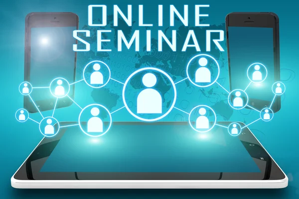 Online-seminar — Stockfoto