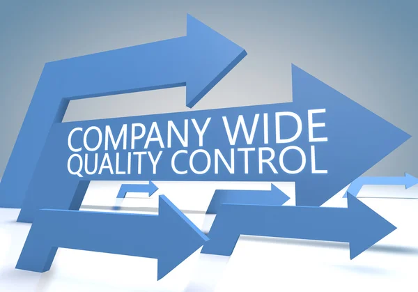 Företaget brett kvalitetskontroll — Stockfoto