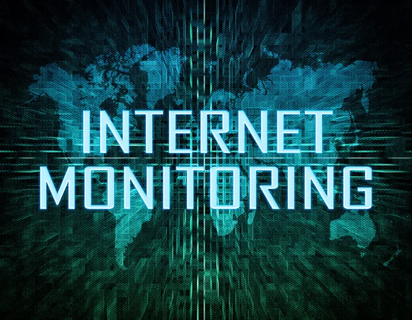 Monitorização da Internet — Fotografia de Stock