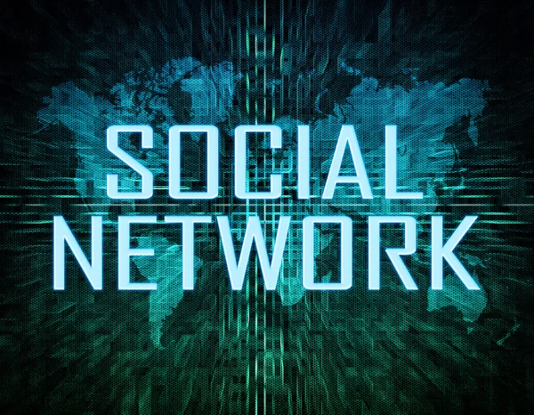 Rede Social — Fotografia de Stock