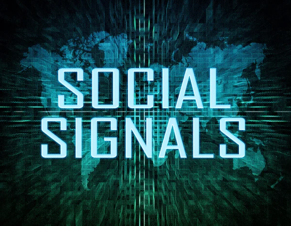Sociala signaler — Stockfoto