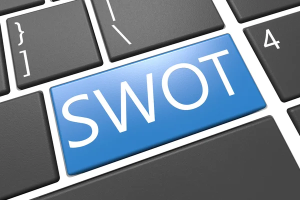 Koncepcja SWOT — Zdjęcie stockowe