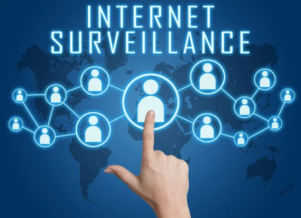 Vigilância da Internet — Fotografia de Stock