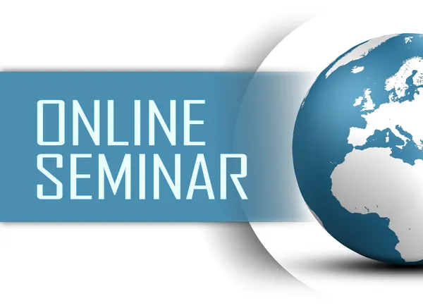 Online-seminar — Stockfoto