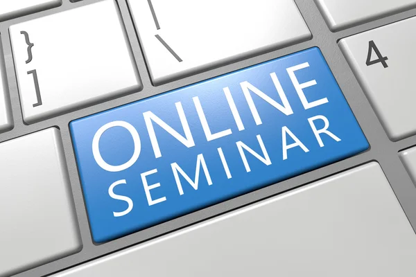 Online-seminar — Stockfoto