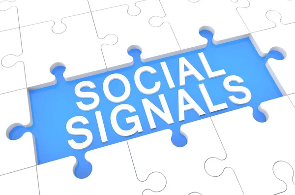 Sociale signalen — Stockfoto