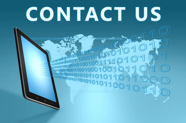 Contact met ons op — Stockfoto