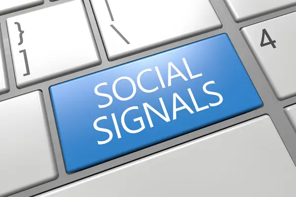 Sociala signaler — Stockfoto