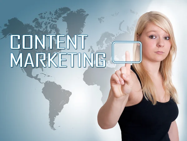 Content Marketing — Stockfoto