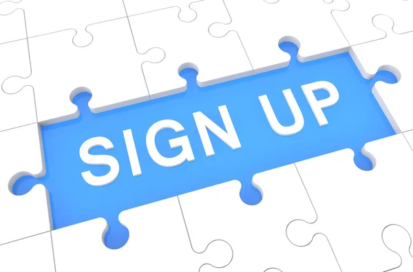 Sign up — Stock Photo, Image