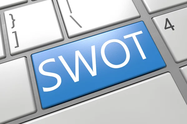 Koncepcja SWOT — Zdjęcie stockowe