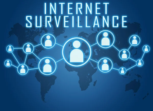 Vigilância da Internet — Fotografia de Stock