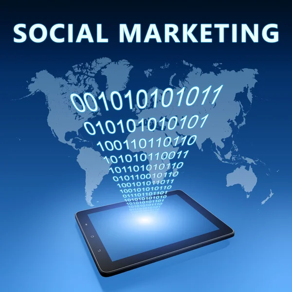 Sociale marketing — Stockfoto