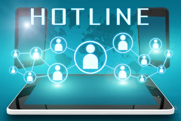 Hotline — Stockfoto