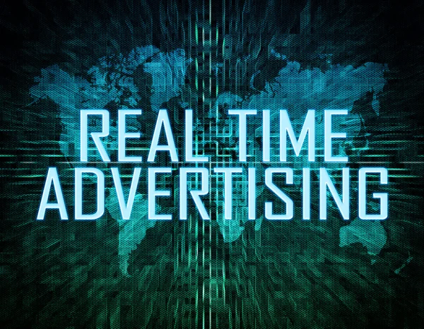 Real-time reclame — Stockfoto