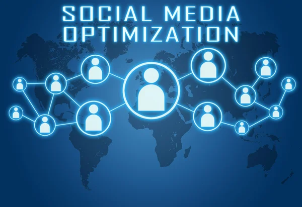 Optimisasi media sosial — Stok Foto