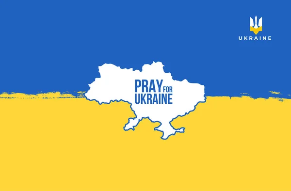 Bandera Incorporada Mapa Ucrania Ucrania Cepillo Concepto Bandera Bandera Ucrania — Vector de stock