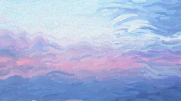 Pintura Óleo Abstracta Cielo Noche Colores Beige Brillante Nubes Colores —  Fotos de Stock