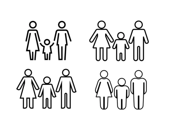 Набор Иконок Семейства Иконок Графического Дизайна Векторные Черные Элементы Изолированный — стоковый вектор