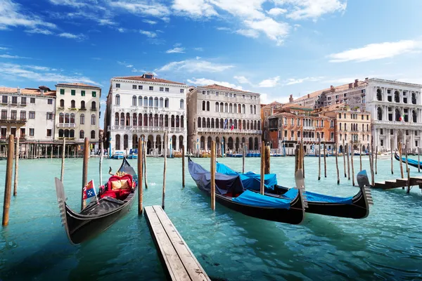 Gondolas i Venedig, Italien. — Stockfoto