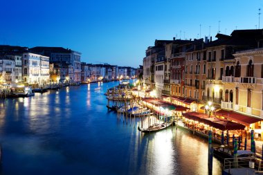 Grand canal Venedik, İtalya, sunset
