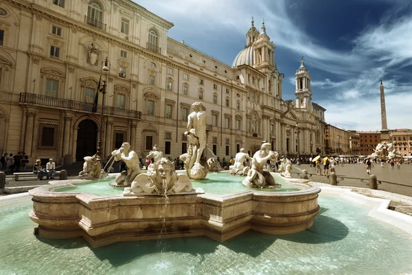 Piazza Navona, Roma. Itália — Fotografia de Stock