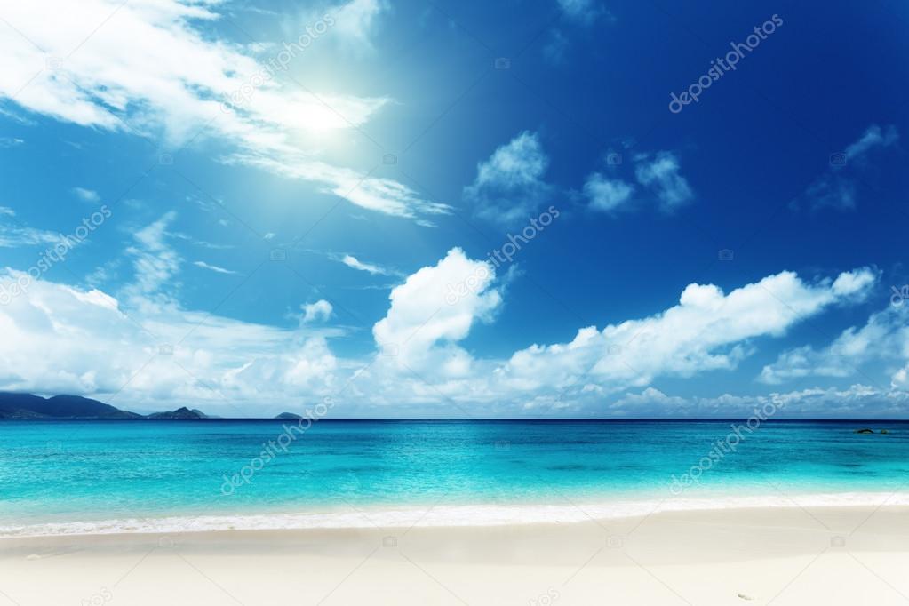 beach of Mahe island, Seychelles