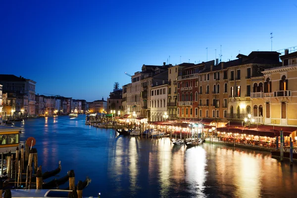 Grande Canal ao pôr-do-sol, Veneza, Itália — Fotografia de Stock