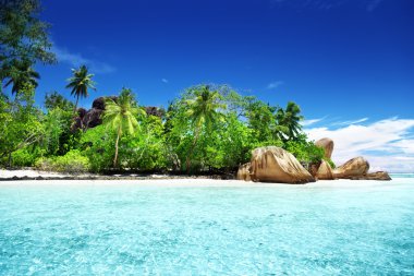 Anse kaynak d'argent beach, la digue Adası, Seyşel Adaları