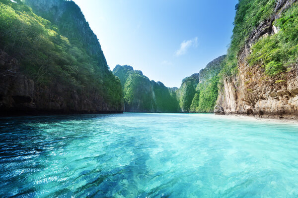 bay at Phi phi island in Thailand