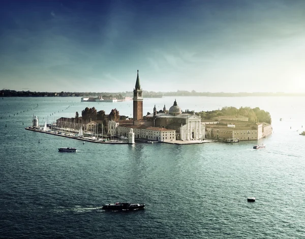 View of San Giorgio island, Venice, Italy Royalty Free Stock Photos