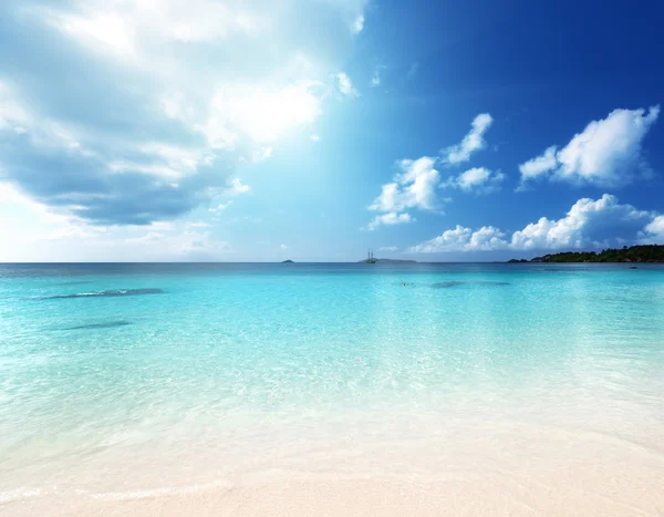 Anse Lazio strand Praslin sziget, Seychelles — Stock Fotó